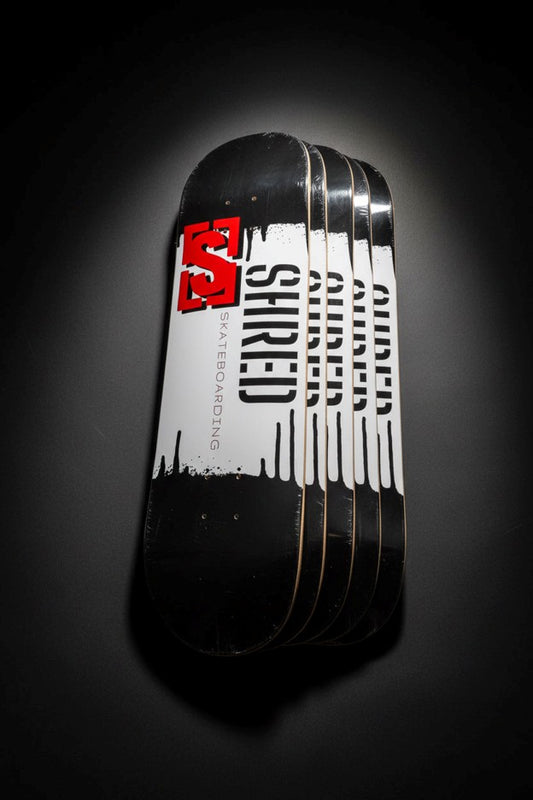 Planche de skateboard Shred Original Logo avec graphique effet peinture en érable canadien 8.25